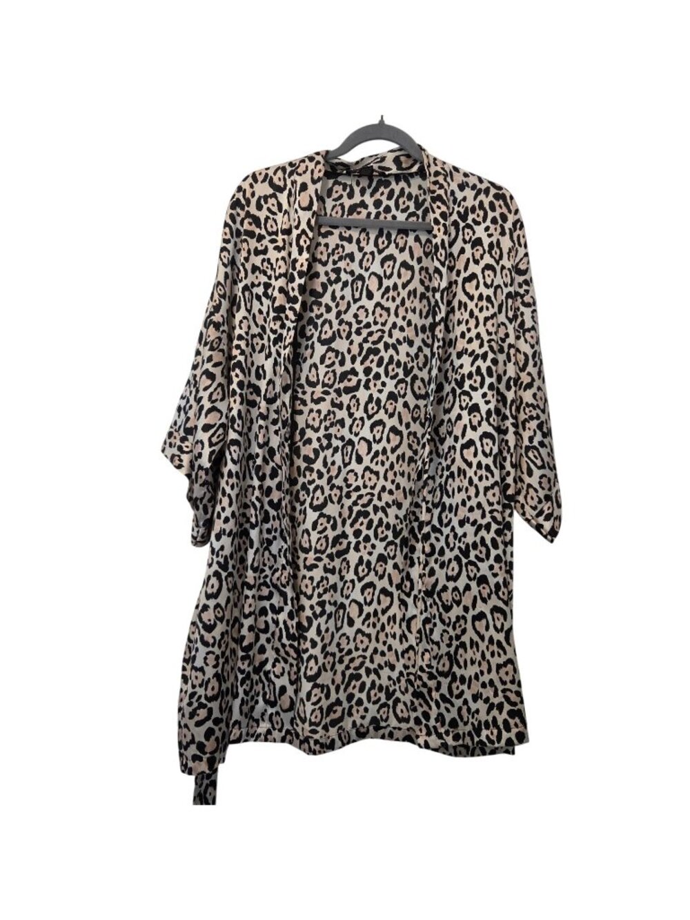 Victoria's Secret Pink Leopard Print Short Robe Womens Medium Large